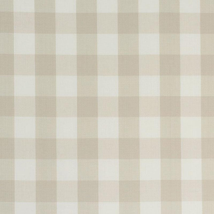 Camden Cotton Check Natural 63049 by Schumacher Designer Fabric Revisit Of Popular Patterns 3.0" - Swanky Fabrics -