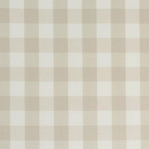 Schumacher Fabric Camden Cotton Check Natural 63049