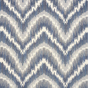 Schumacher Fabric Von Armin Blue 77192