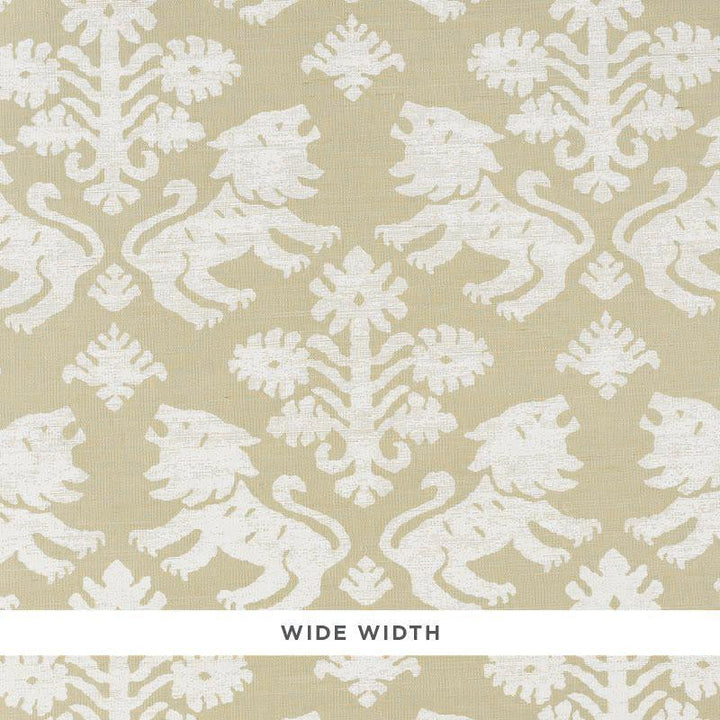 Regalia Sisal Ivory On Natural 5010531 by Schumacher Designer Wallpaper Step Lively 17.0" - Swanky Fabrics -