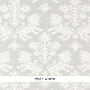 Schumacher Wallpaper Regalia Sisal Ivory On Silver 5010532