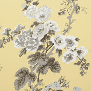 Schumacher Wallpaper Pyne Hollyhock Buttercup 5006925