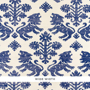 Schumacher Wallpaper Regalia Sisal Blue 5010530