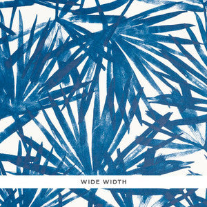 Schumacher Wallpaper Sunlit Palm Blue 5010562
