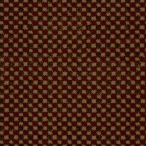 Schumacher Fabric Fenwick Check Velvet Chestnut/Merlot 43550