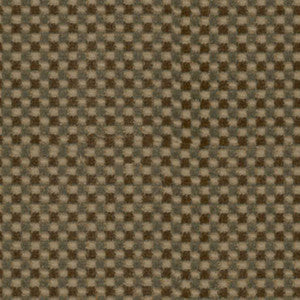 Schumacher Fabric Fenwick Check Velvet Mink/Aqua 43554