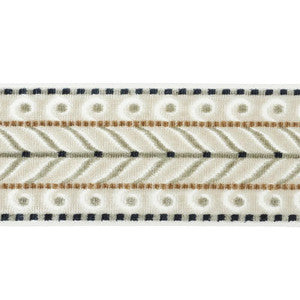 Schumacher Trim Marion Velvet Tape Ivory 77620