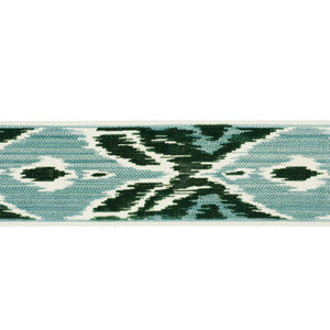 Schumacher Trim Xenia Velvet Tape Peacock 77630