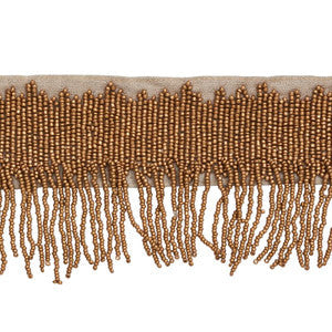 Schumacher Trim Starling Beaded Fringe Gold 77372