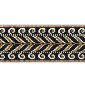 Schumacher Trim Marion Velvet Tape Black 77621