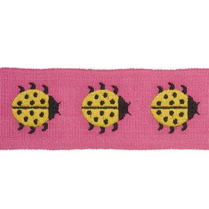 Schumacher Trim Ladybird Tape Yellow & Pink 77391