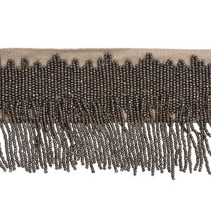Schumacher Trim Starling Beaded Fringe Pewter 77370