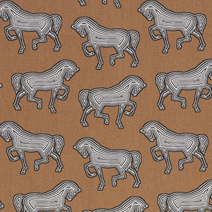 Schumacher Fabric Faubourg Brown 178012