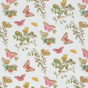 Schumacher Fabric Baudin Butterfly Chintz Blush 178720