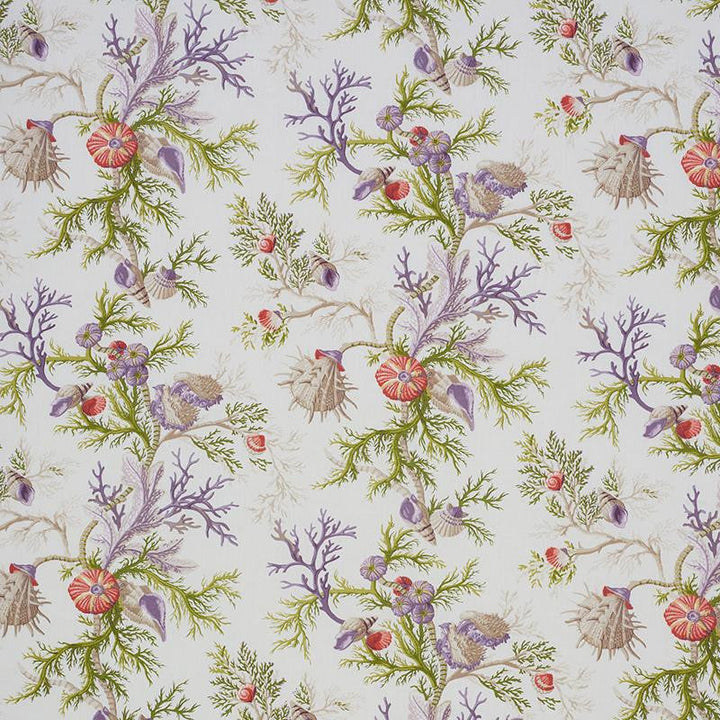 Del Tesoro Purple & Coral 178762 by Schumacher Designer Fabric Schumacher Classics 36.25" - Swanky Fabrics -