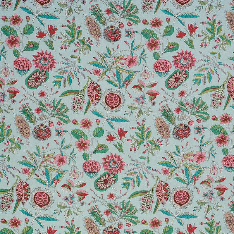 Roca Redonda Mineral & Pink 178770 by Schumacher Designer Fabric Schumacher Classics 13.5" - Swanky Fabrics -