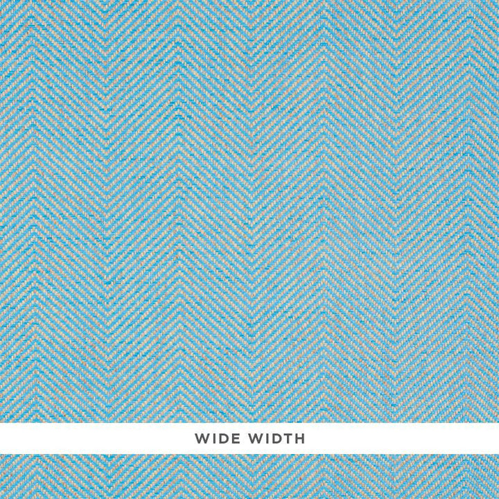 Herringbone Paperweave Sky 5010234 by Schumacher Designer Wallpaper Down To Earth Textured Wallcovering 6.0" - Swanky Fabrics -
