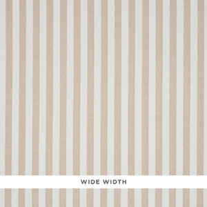 Schumacher Wallpaper Linen Stripe Sand 5010251