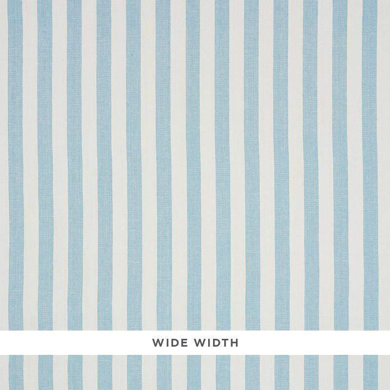 Linen Stripe Sky 5010253 by Schumacher Designer Wallpaper Down To Earth Textured Wallcovering 2.12" - Swanky Fabrics -