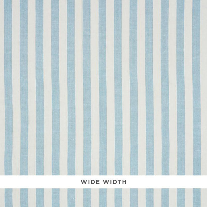 Linen Stripe Sky 5010253 by Schumacher Designer Wallpaper Down To Earth Textured Wallcovering 2.12" - Swanky Fabrics -