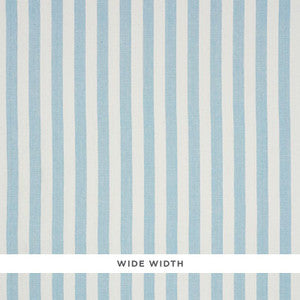 Schumacher Wallpaper Linen Stripe Sky 5010253