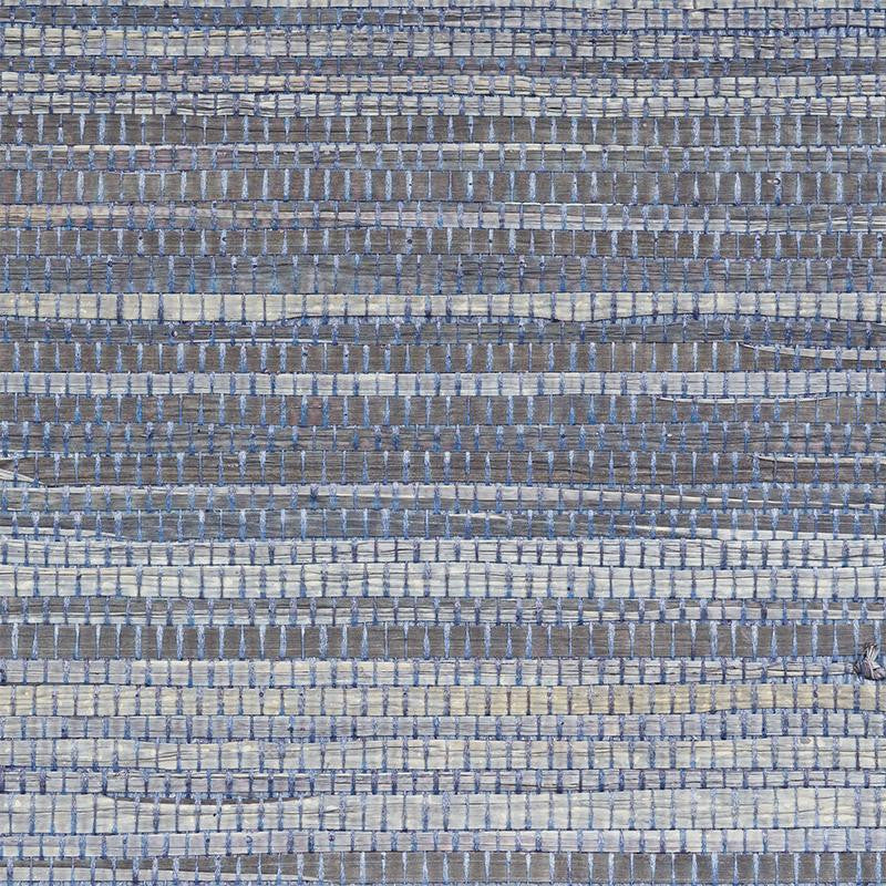 Dyed Raffia Slate 5010340 by Schumacher Designer Wallpaper Down To Earth Textured Wallcovering - Swanky Fabrics -