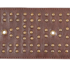 Schumacher Trim Studded Leather Brown 76091