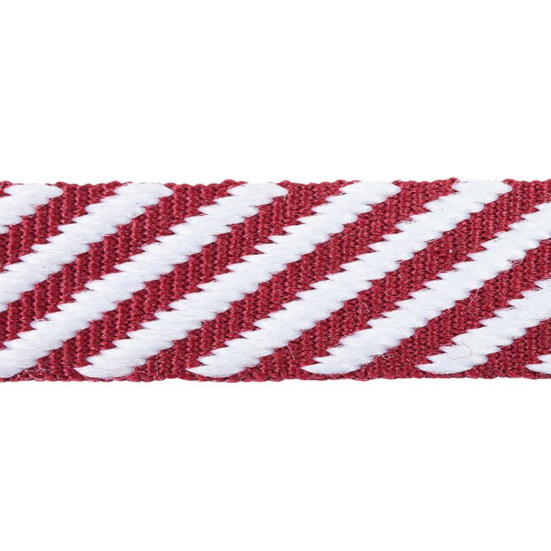 Twill Tape Burgundy 76104 by Schumacher Designer Trim Club Cavalier - Swanky Fabrics -