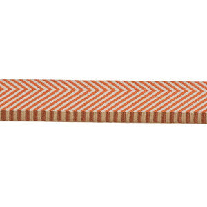Schumacher Trim Chevron Twill Tape Orange 76112