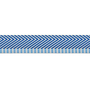 Schumacher Trim Chevron Twill Tape Blue 76113