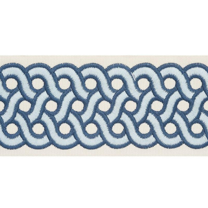 Mandeville Tape Pacific 77153 by Schumacher Designer Trim Timothy Corrigan 3.0" - Swanky Fabrics -