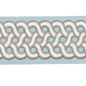 Schumacher Trim Mandeville Tape Sky 77154