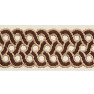 Schumacher Trim Mandeville Tape Chestnut 77151