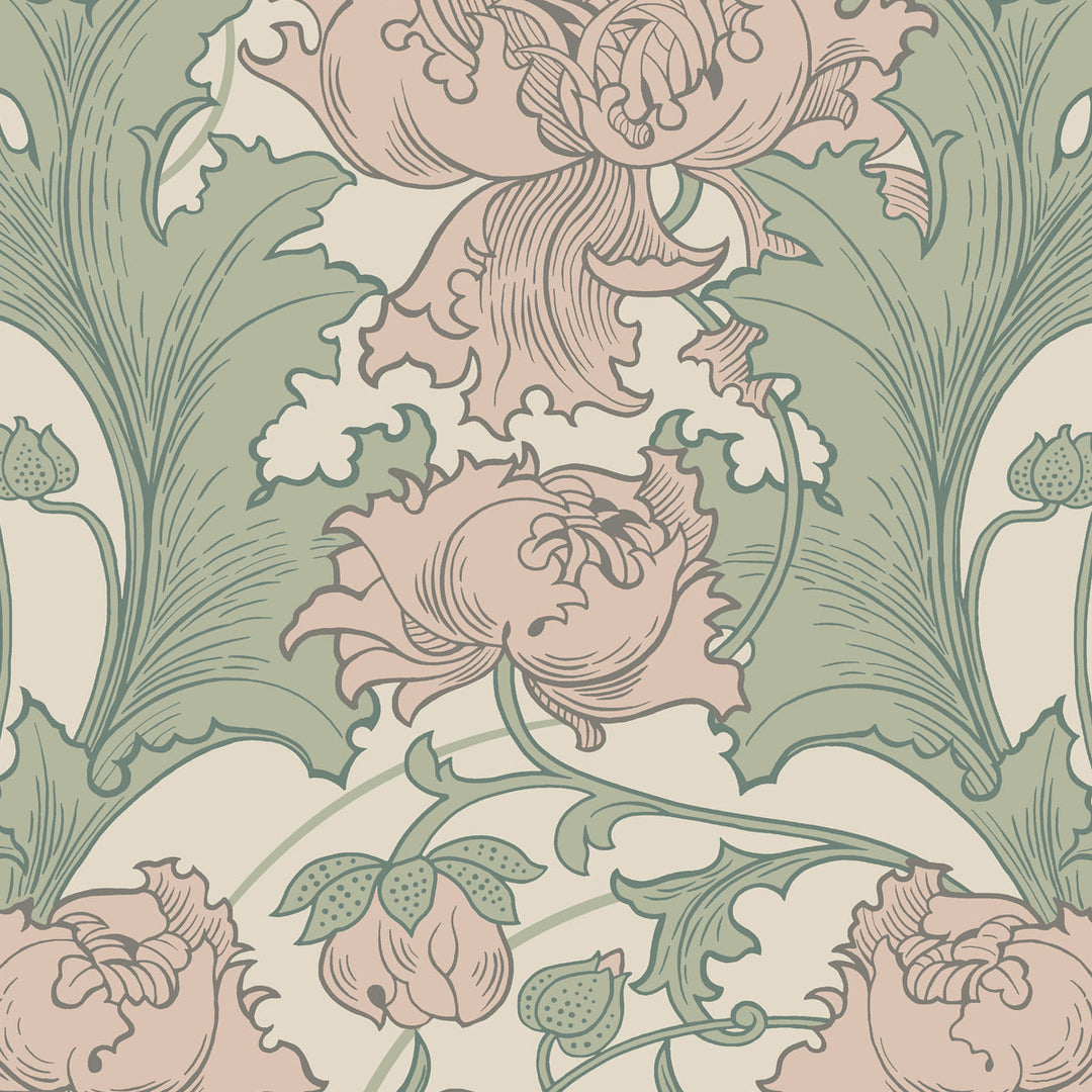 Schumacher Wallcovering Siri - Leaf