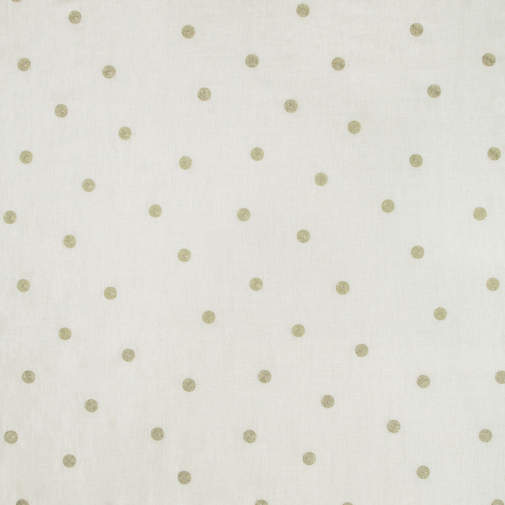 Shimmerdot Gold by Kravet Design Fabric Kravet Design Fabric Shimmerdot GoldFabric KATE SPADE AMUSEMENTS LINEN - 80%;METALLIC - 20% India </p><p>Repeat: H: 17, V: 15.75 51 - Fabric Carolina -