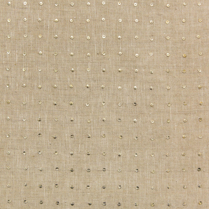 Callot Sequins Linen by Kravet Design Designer Fabric KATE SPADE AMUSEMENTS LINEN - 90%;PLASTIC - 8%;POLYESTER - 2% India Horizontal: 1 and Vertical: 1 52 - Swanky Fabrics -