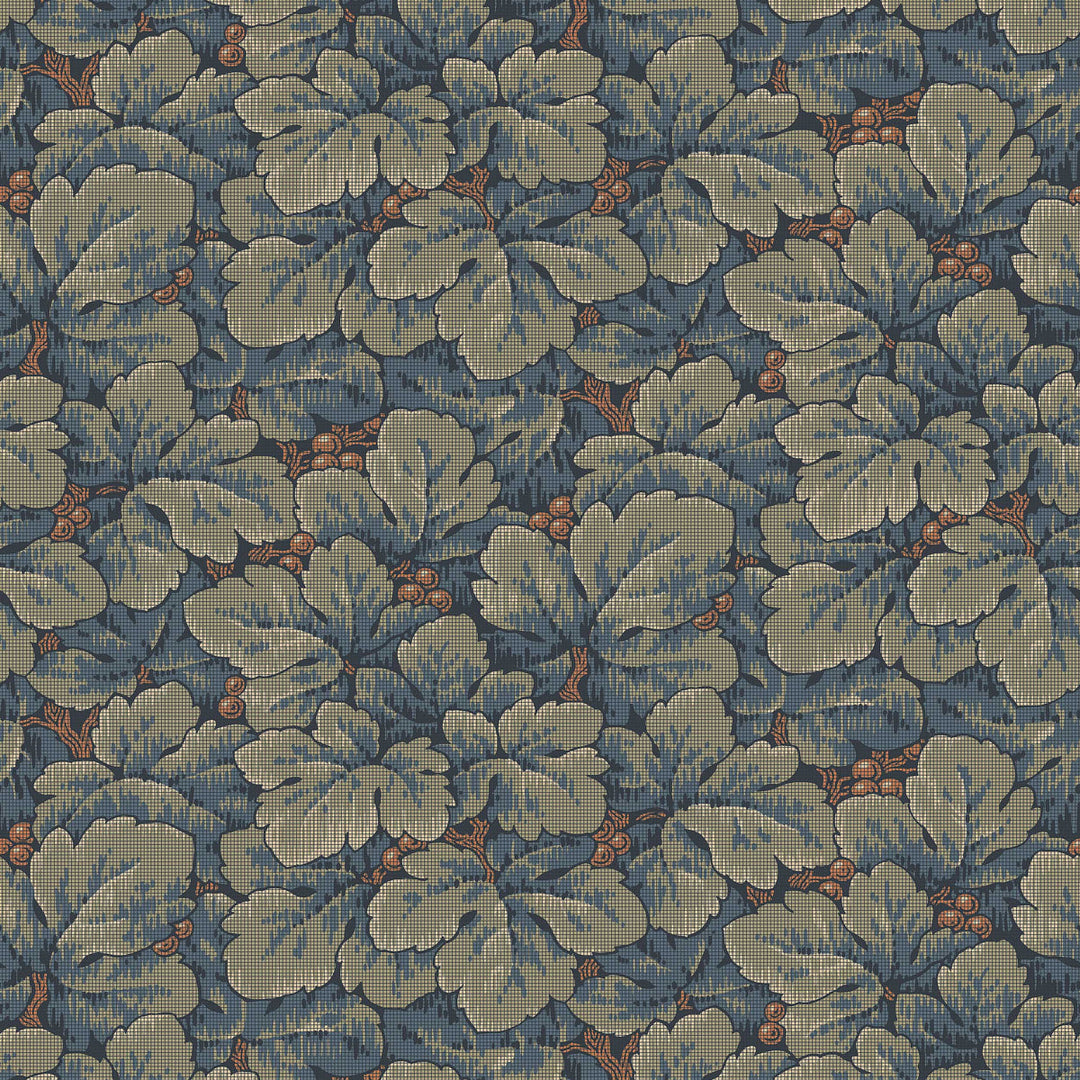 Schumacher Wallcovering Waldemar - Blue And Green