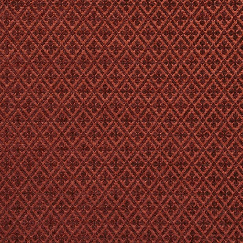 Whittington Chenille Poppy 43451 by Schumacher Designer Fabric Chroma 1.12" - Swanky Fabrics -