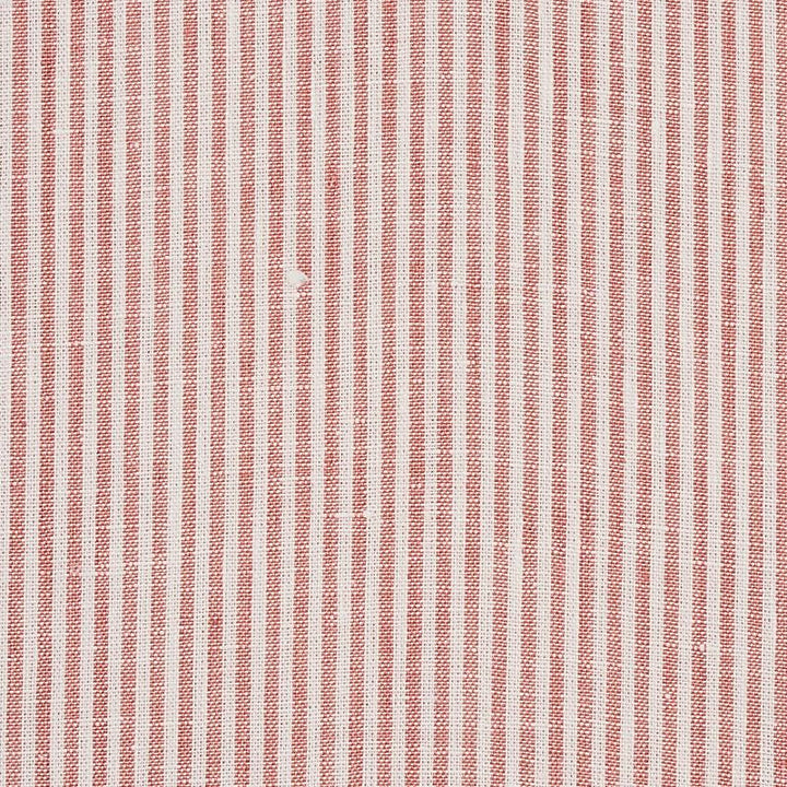 Wesley Ticking Stripe Coral 65988 by Schumacher Designer Fabric New Traditional - Swanky Fabrics -