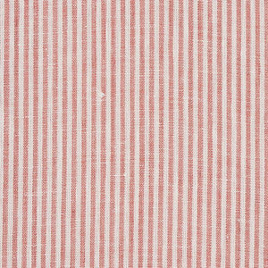 Schumacher Fabric Wesley Ticking Stripe Coral 65988