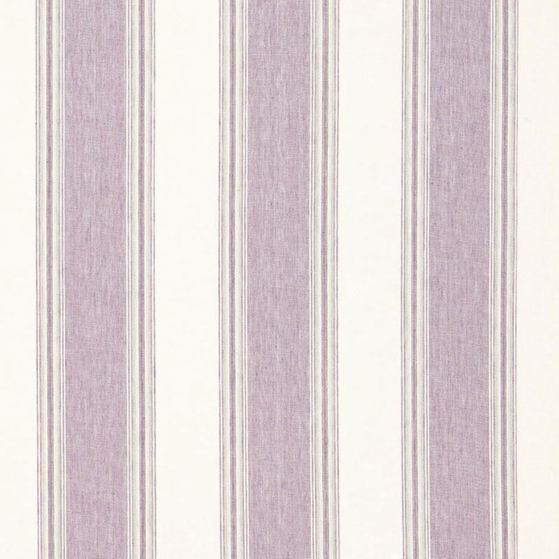 Savannah Linen Stripe Lavender 66083 by Schumacher Designer Fabric Sea Island Stripe 7.62" - Swanky Fabrics -