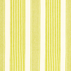Schumacher Fabric Summerville Linen Stripe Limeade 66091