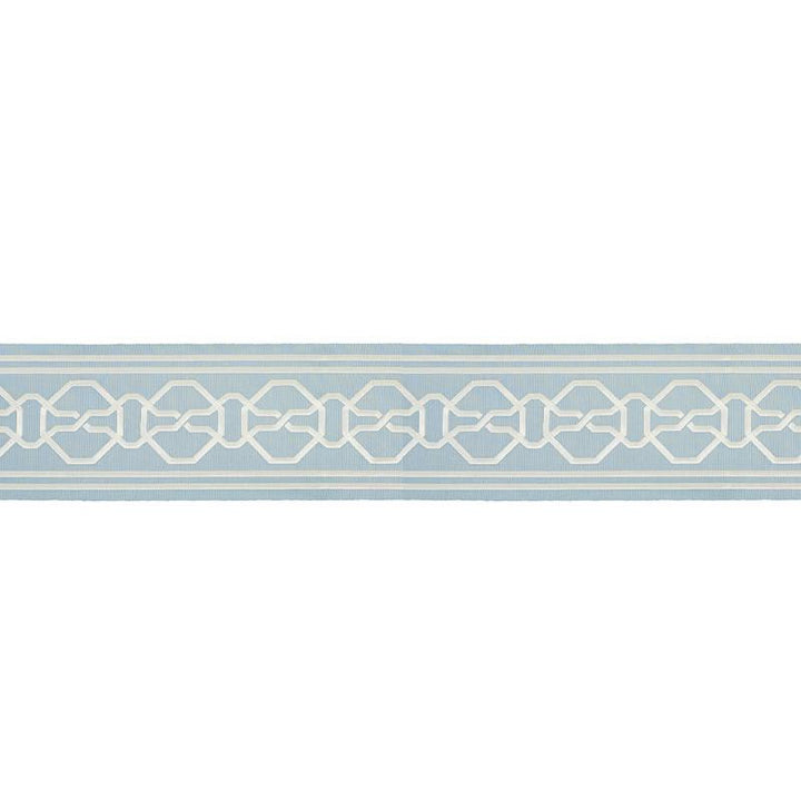 Malmaison Tape Sky 66158 by Schumacher Designer Trim Statement Trims 3.75" - Swanky Fabrics -