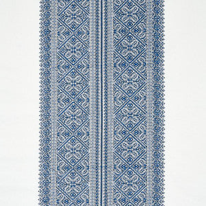 Schumacher Fabric Toledo Embroidery Navy 69734