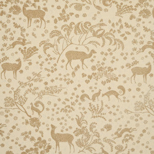 Schumacher Fabric Arbor Forest Champagne 81311