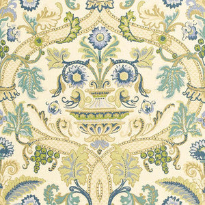 Schumacher Fabric Fontenay Vase Porcelain Blue 173321