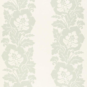 Schumacher Fabric Margate Damask Print Sky 173852