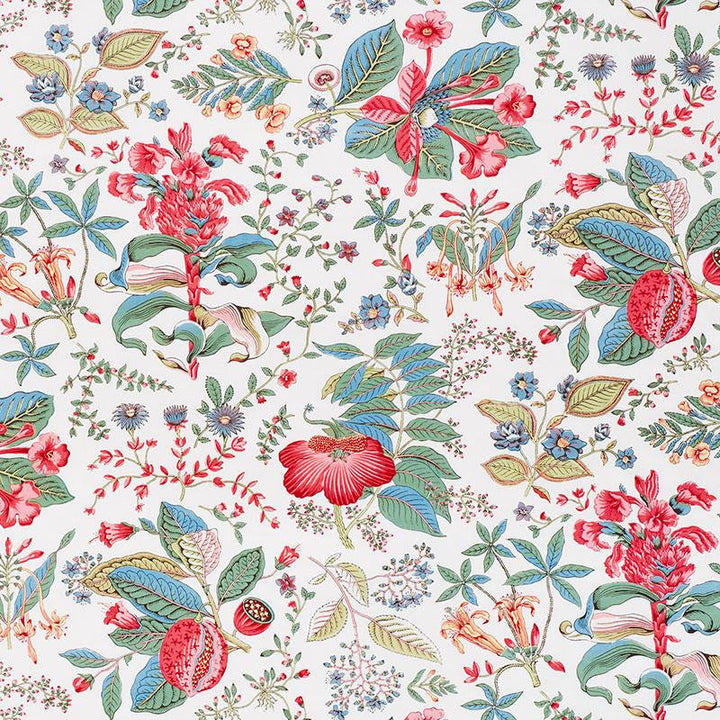 Pomegranate Botanical Document 178121 by Schumacher Designer Fabric Schumacher Classics 18.0" - Swanky Fabrics -