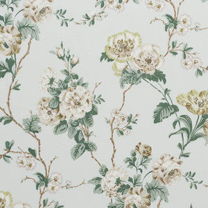 Schumacher Fabric Betty Chintz Celadon 178402