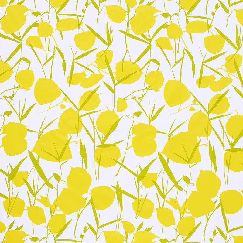 Joan Yellow 178850 by Schumacher Designer Fabric Flower Power 28.5" - Swanky Fabrics -